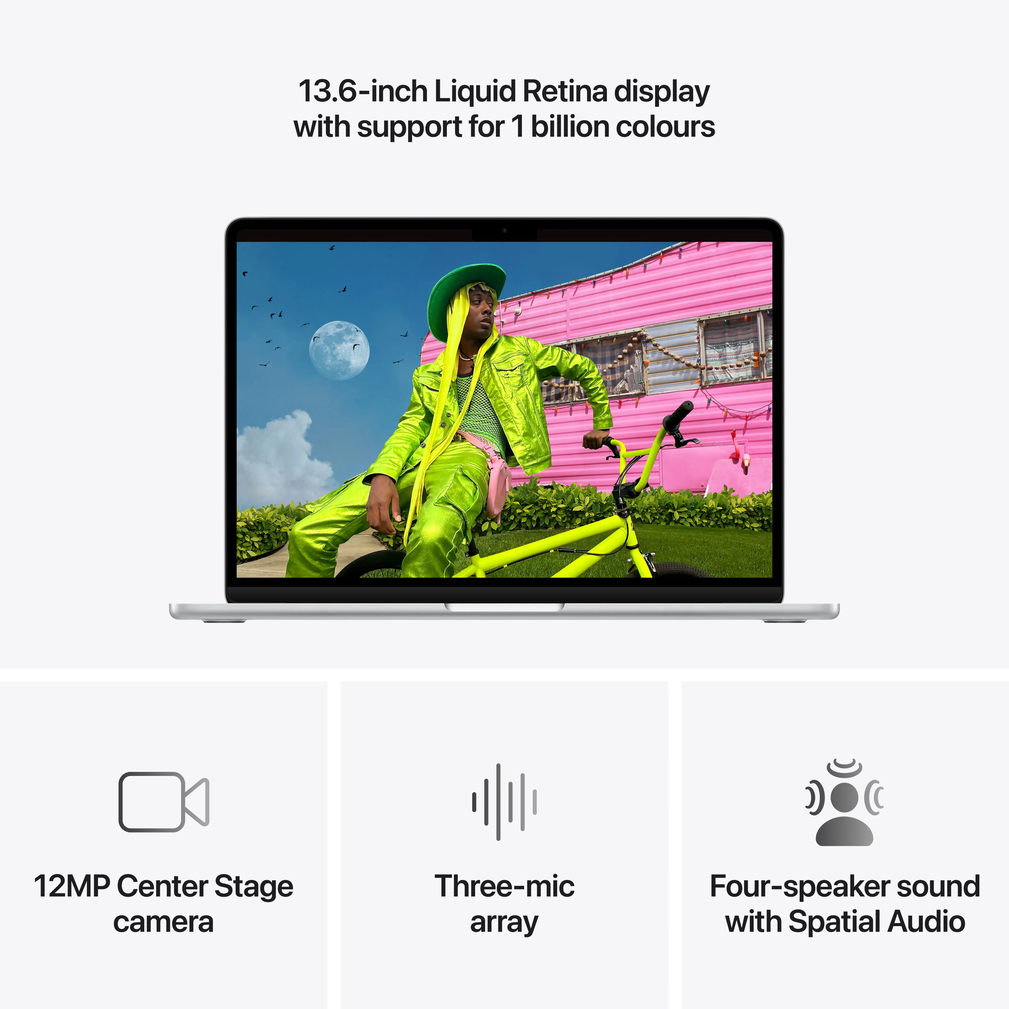 13-inch MacBook Air: Apple M5 chip with 10-core CPU and 8-core GPU, 512GB SSD - Silver - Image 5