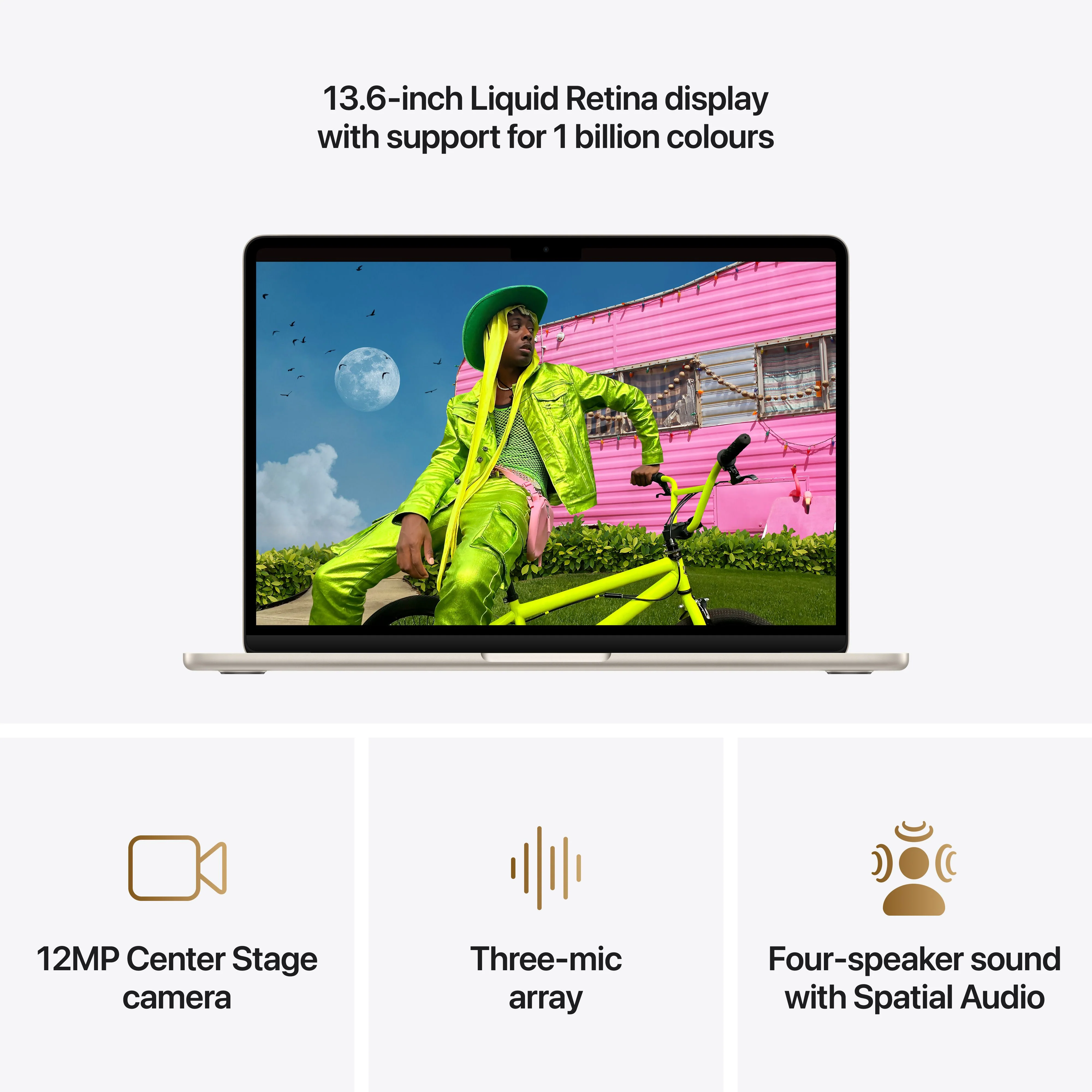 13-inch MacBook Air: Apple M5 chip with 10-core CPU and 8-core GPU, 512GB SSD - Starlight - Image 5