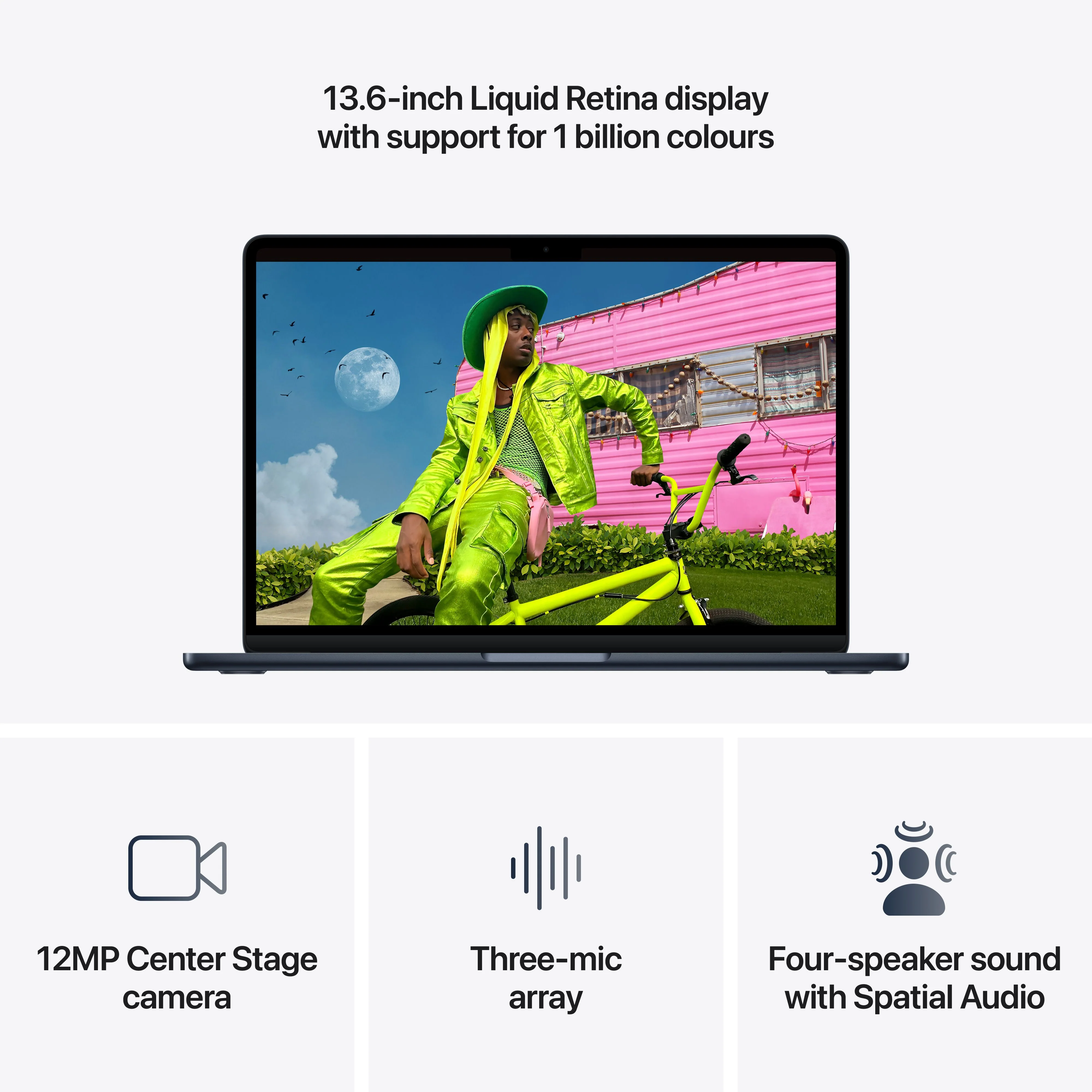 13-inch MacBook Air: Apple M5 chip with 10-core CPU and 8-core GPU, 512GB SSD - Midnight - Image 5