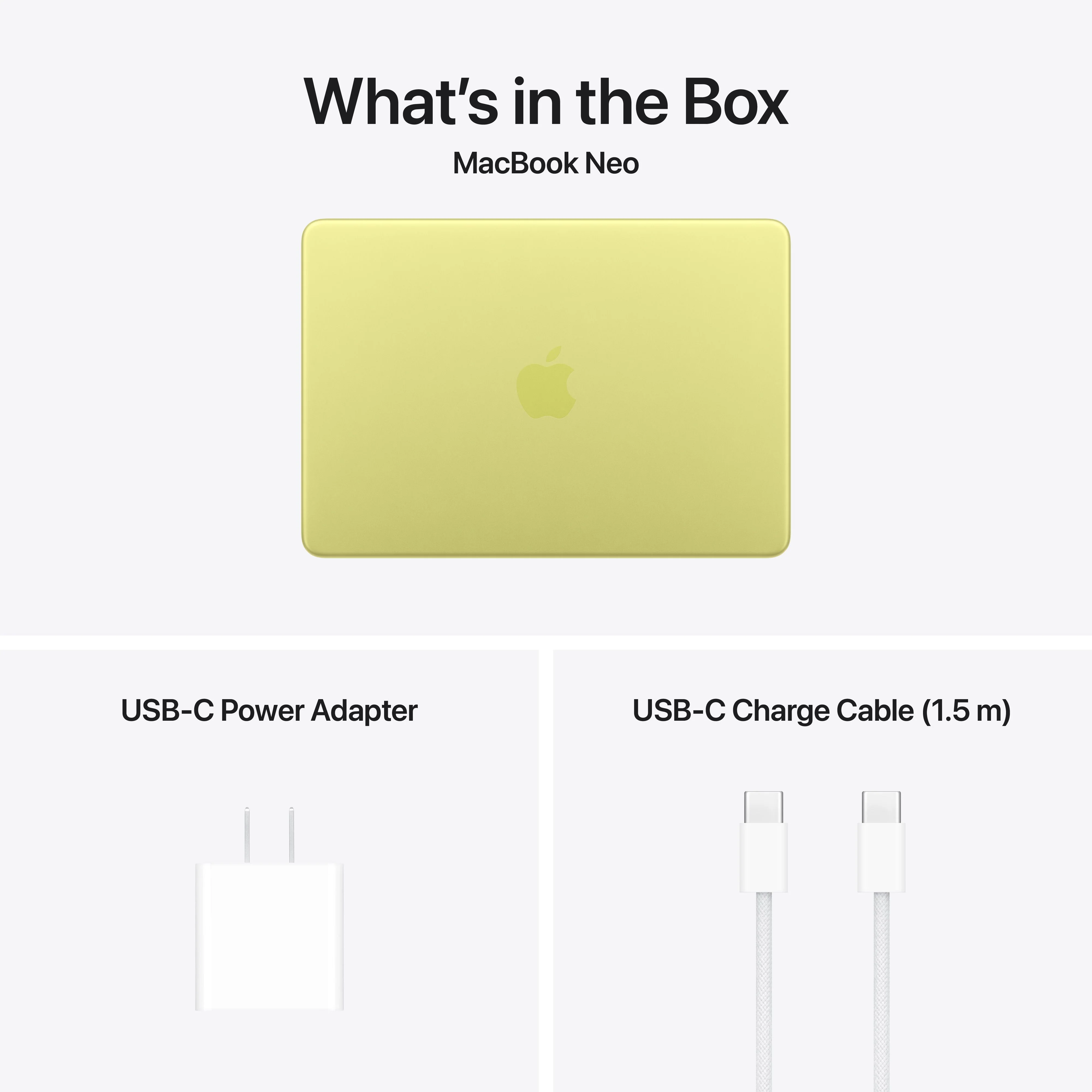 13-inch MacBook Neo: Apple A18 Pro chip with 6‑core CPU and 5‑core GPU, Magic Keyboard, 256GB SSD - Citrus - Image 10