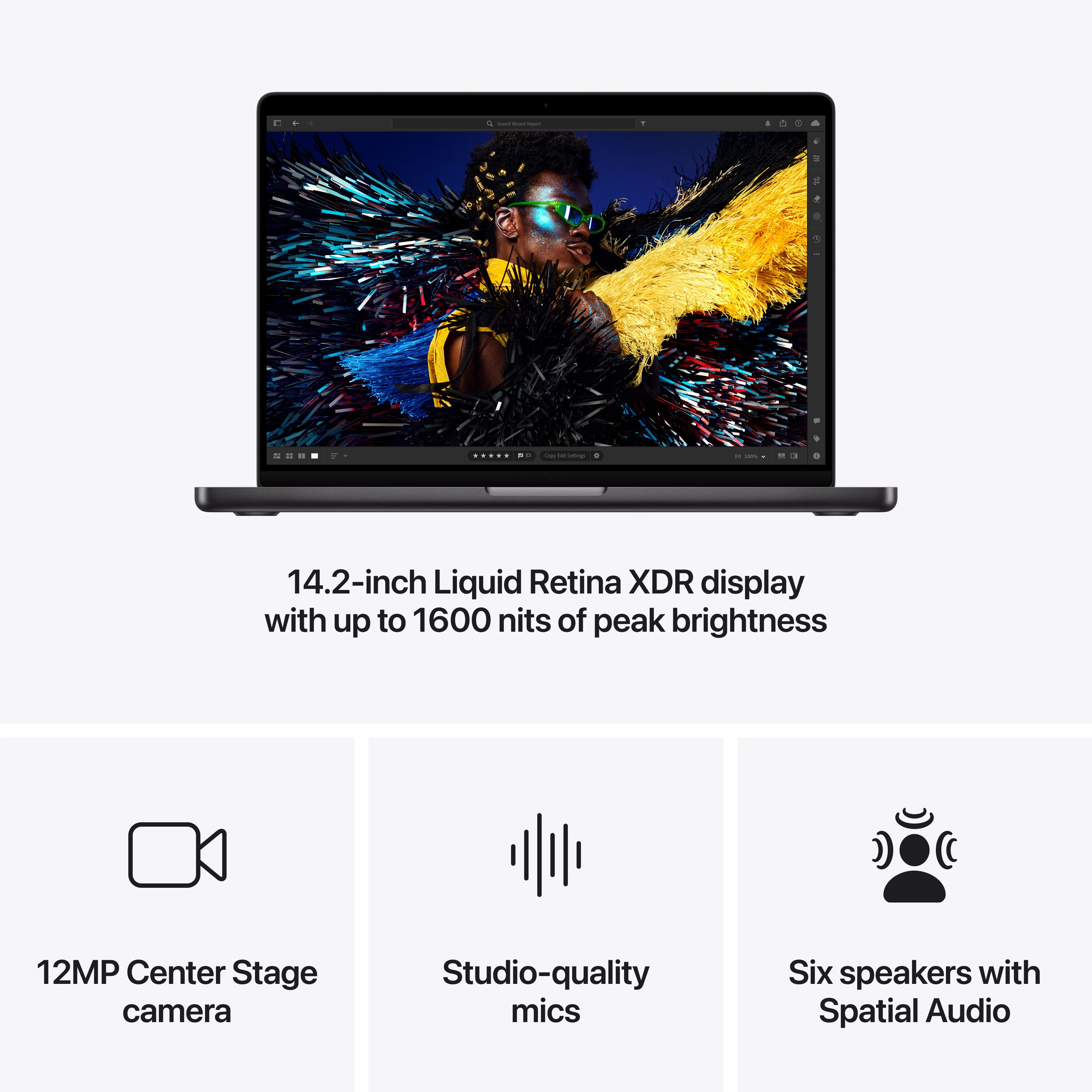 14-inch MacBook Pro: Apple M4 Max chip with 14‑core CPU and 32‑core GPU, 1TB SSD - Space Black - Image 6