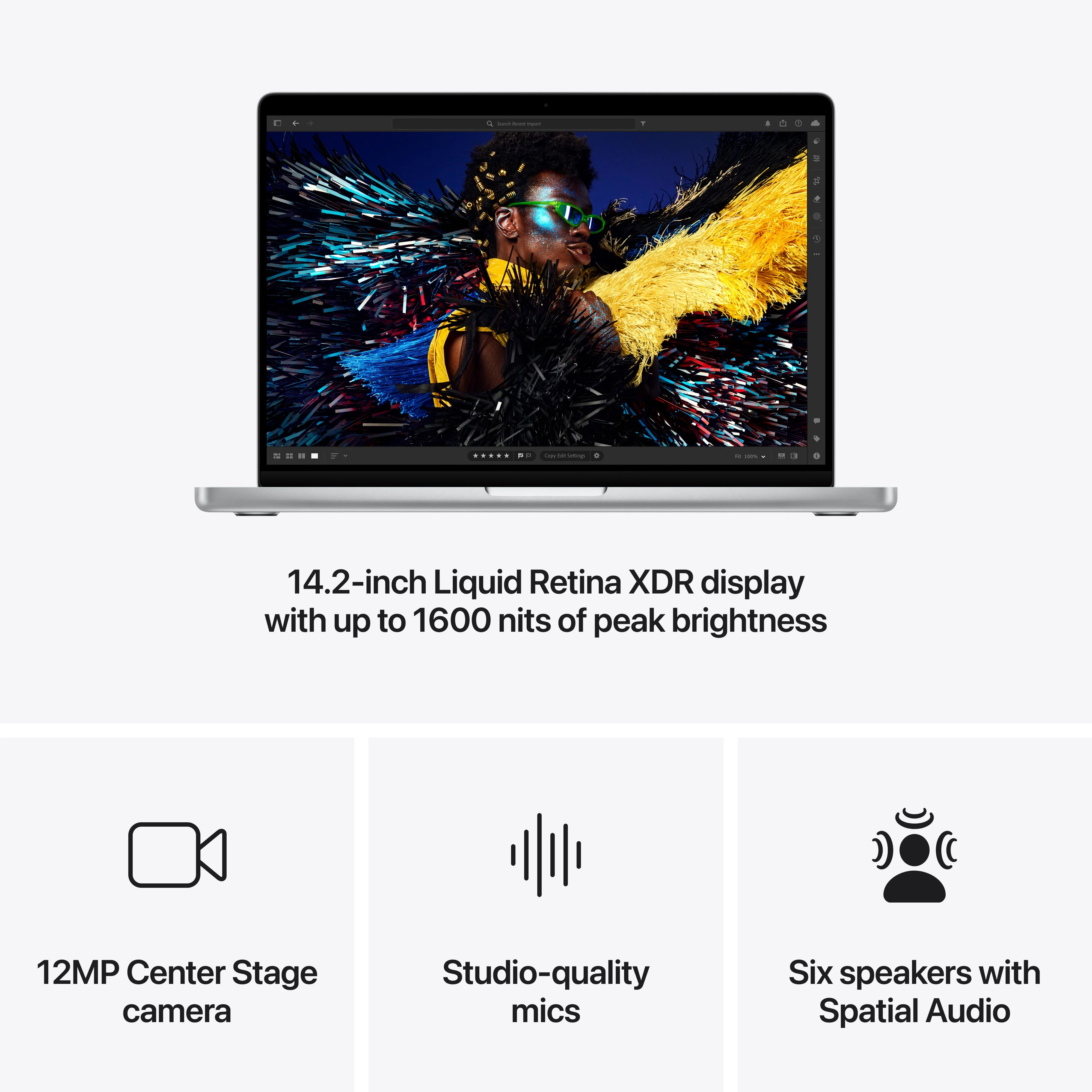 14-inch MacBook Pro: Apple M4 Pro chip with 14‑core CPU and 20‑core GPU, 1TB SSD - Silver - Image 6