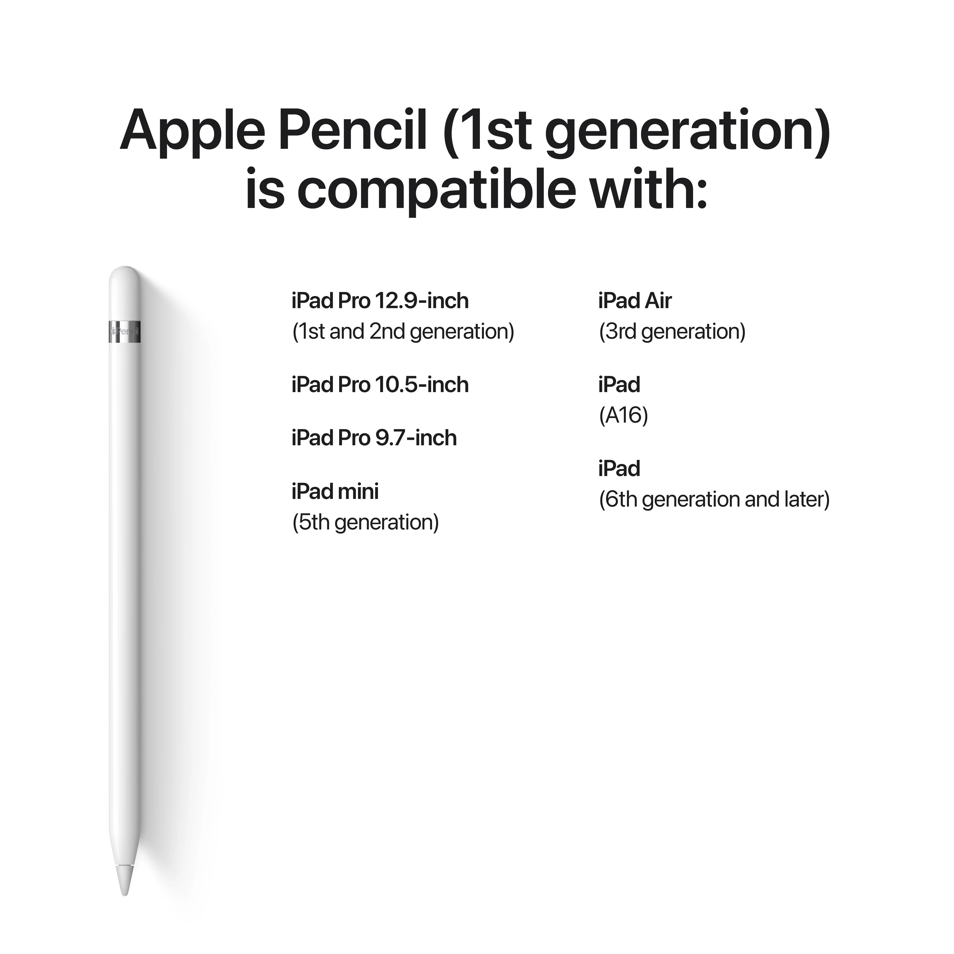 Apple Pencil (1st Generation) - Includes USB-C to Apple Pencil Adapter - Image 3