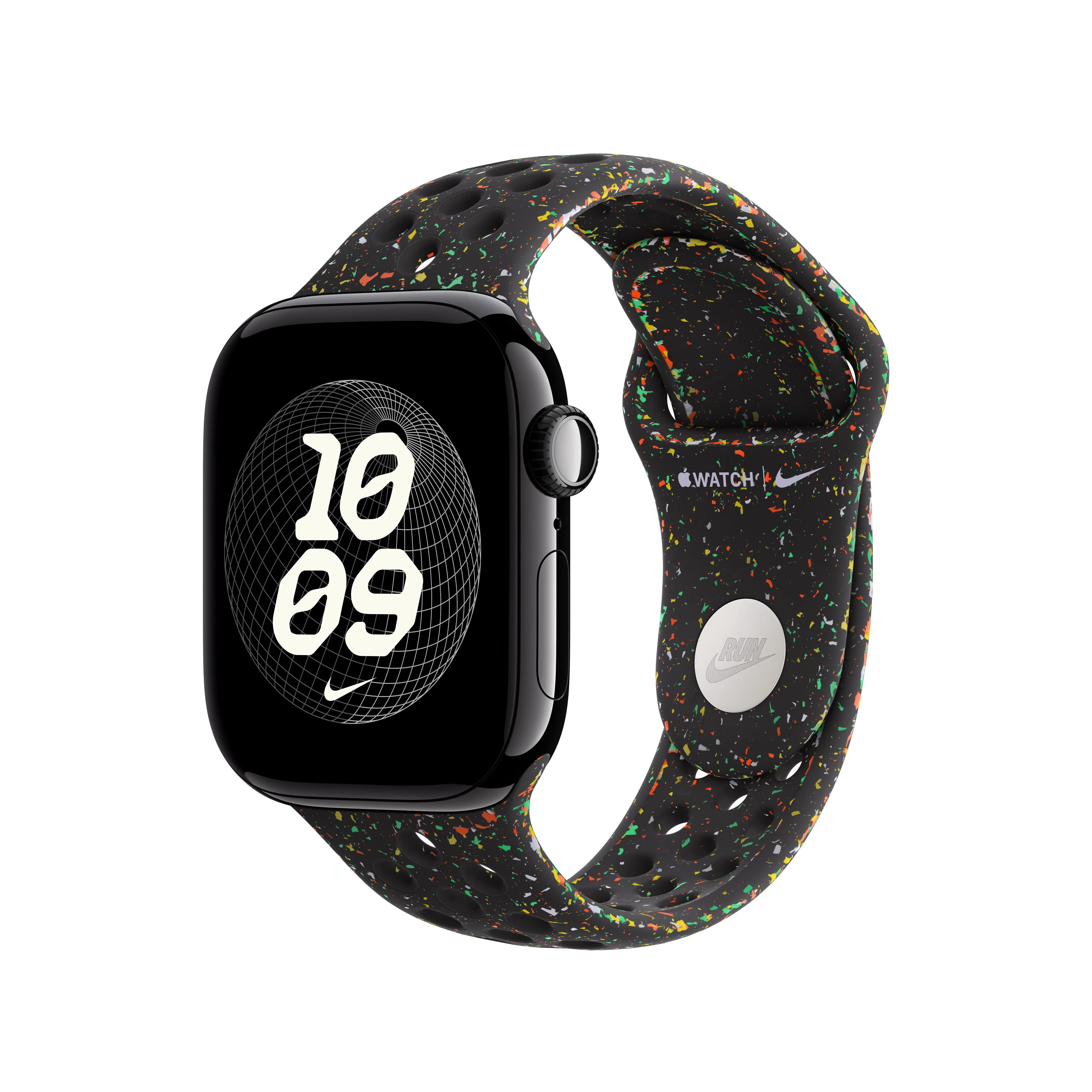 Apple - Nike Sport Band M/L - Midnight Black - Small Watch - Image 2