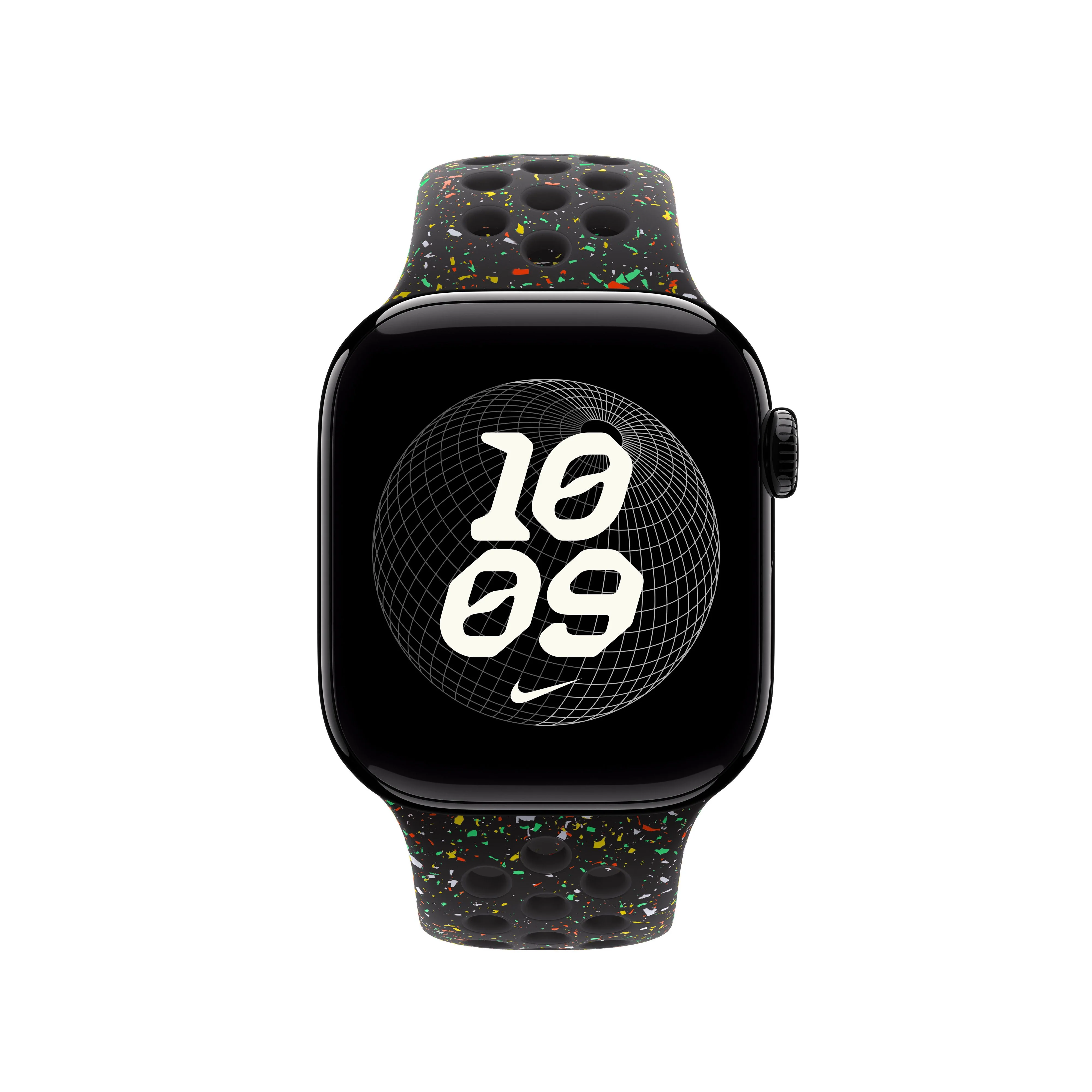 Apple - Nike Sport Band M/L - Midnight Black - Small Watch - Image 3