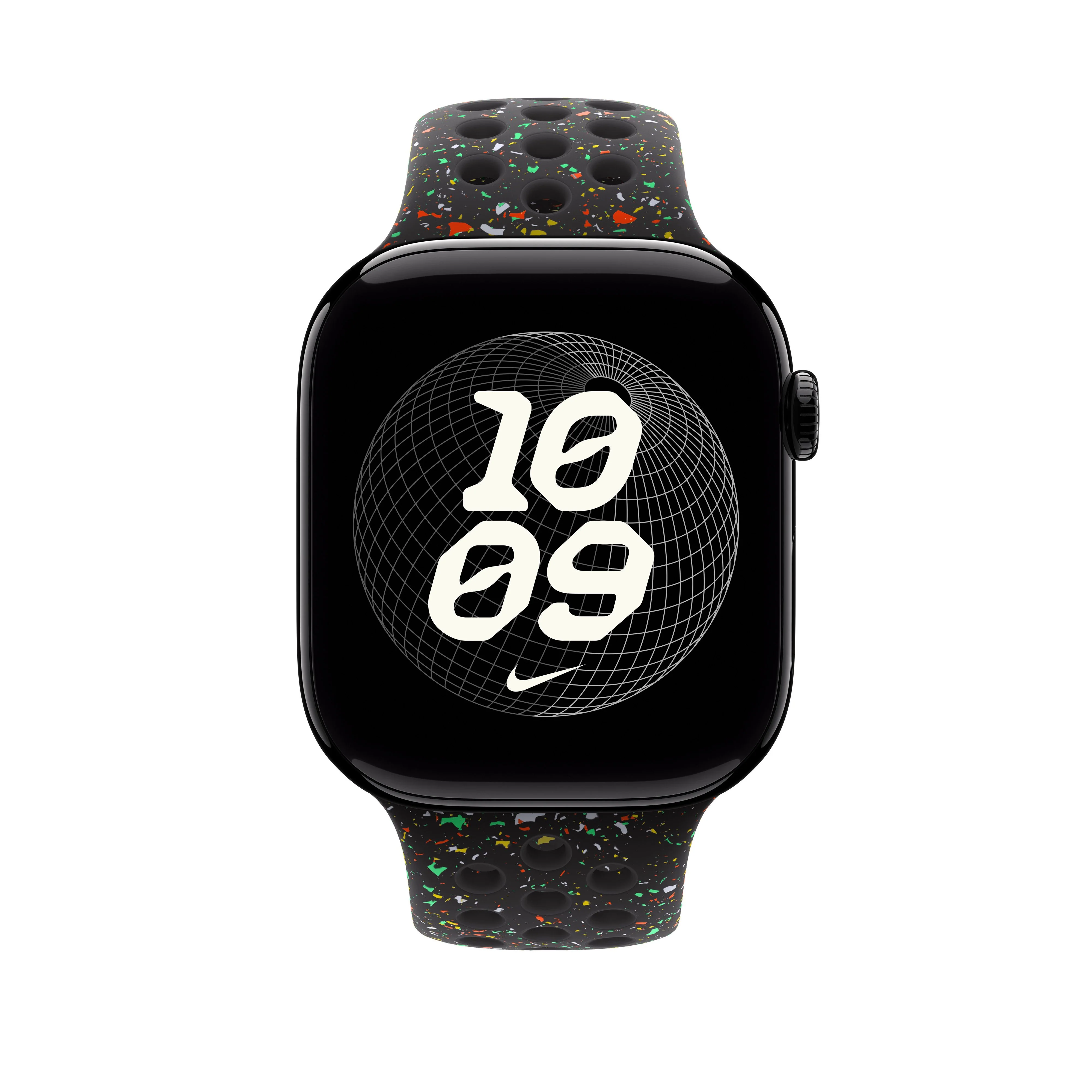 Apple - Nike Sport Band M/L - Midnight Black - Large Watch - Image 3