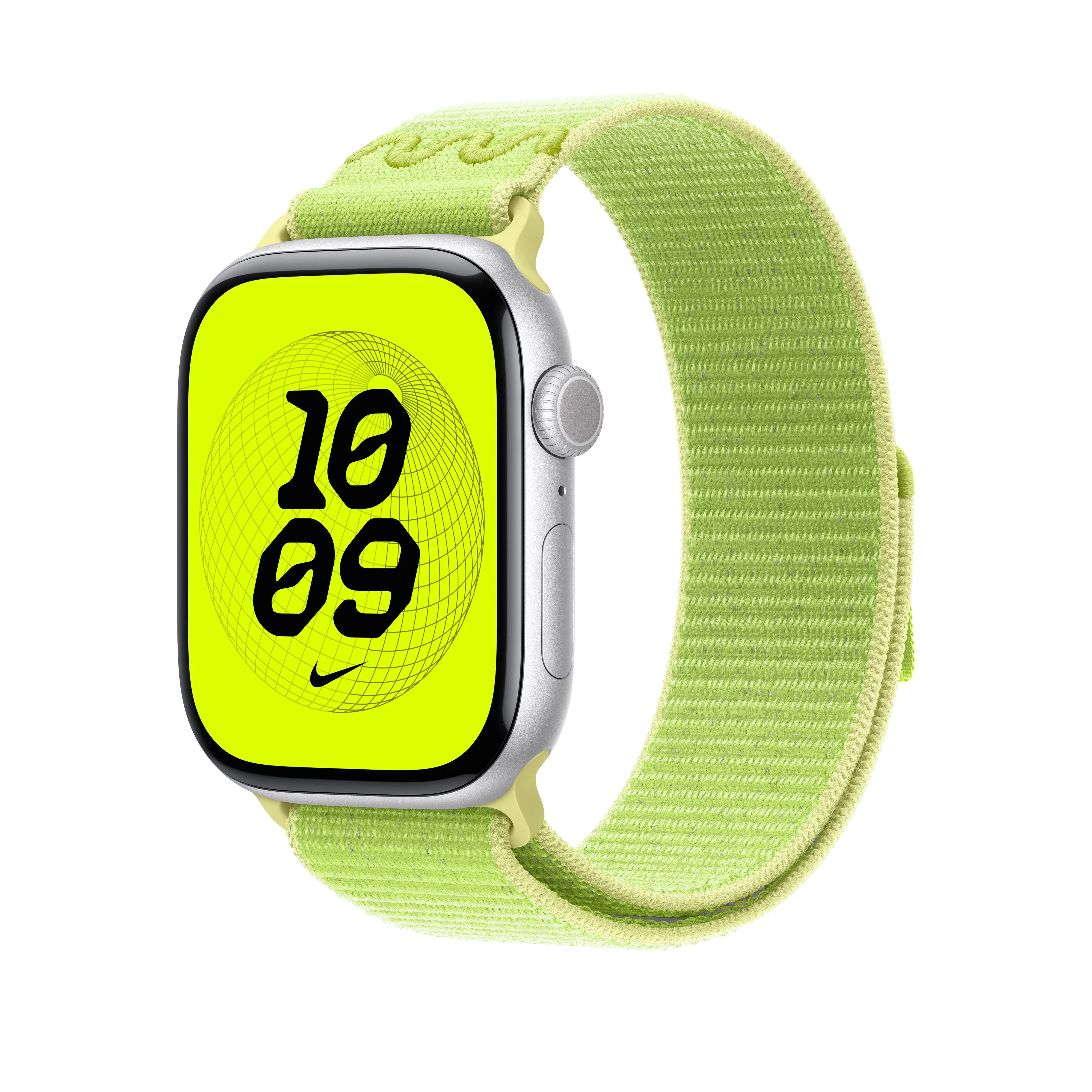 Apple - Nike Sport Loop - Volt Splash - Large Watch - Image 2