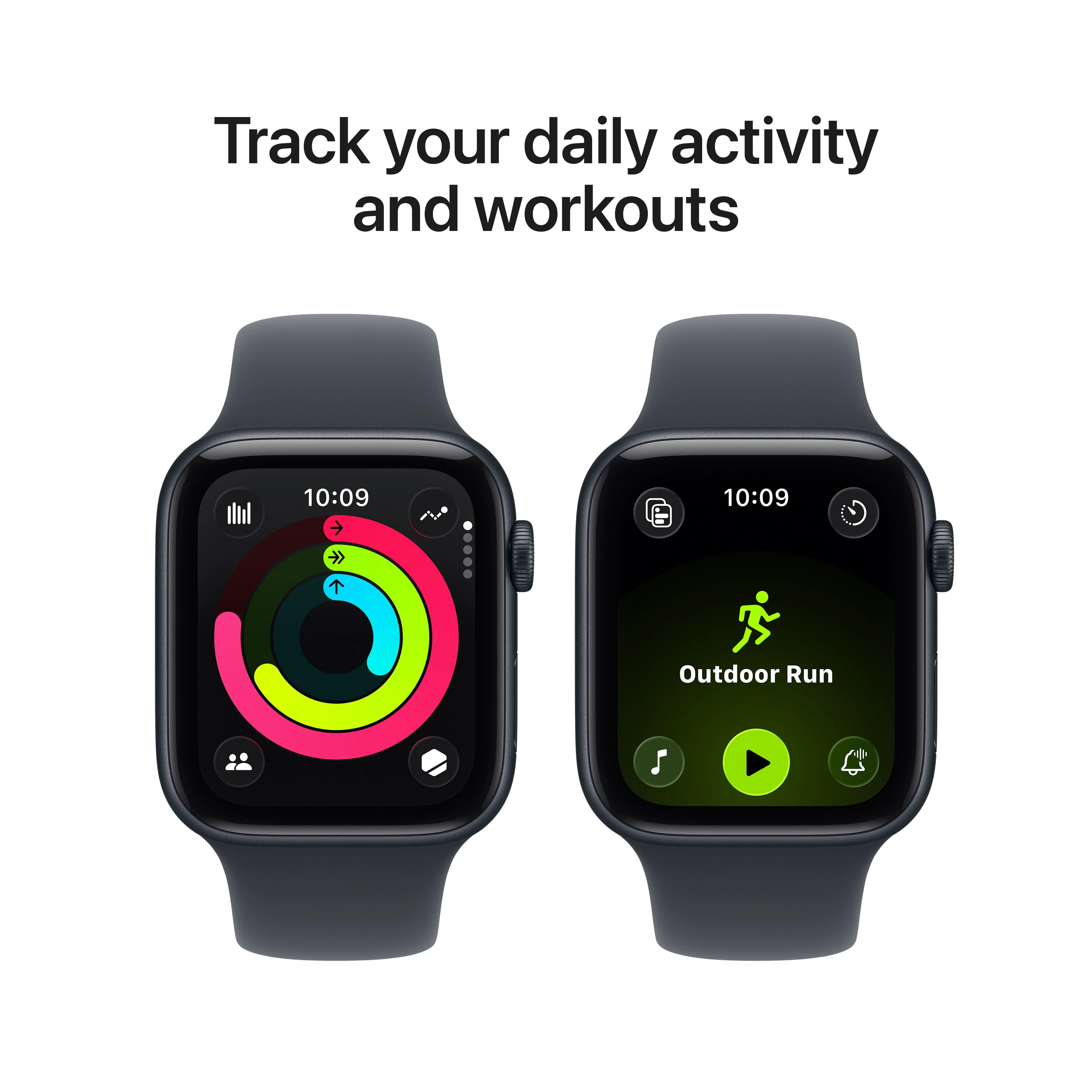 Apple Watch SE 3 GPS 40mm Midnight Aluminium Case with Midnight Sport Band - S/M - Image 6