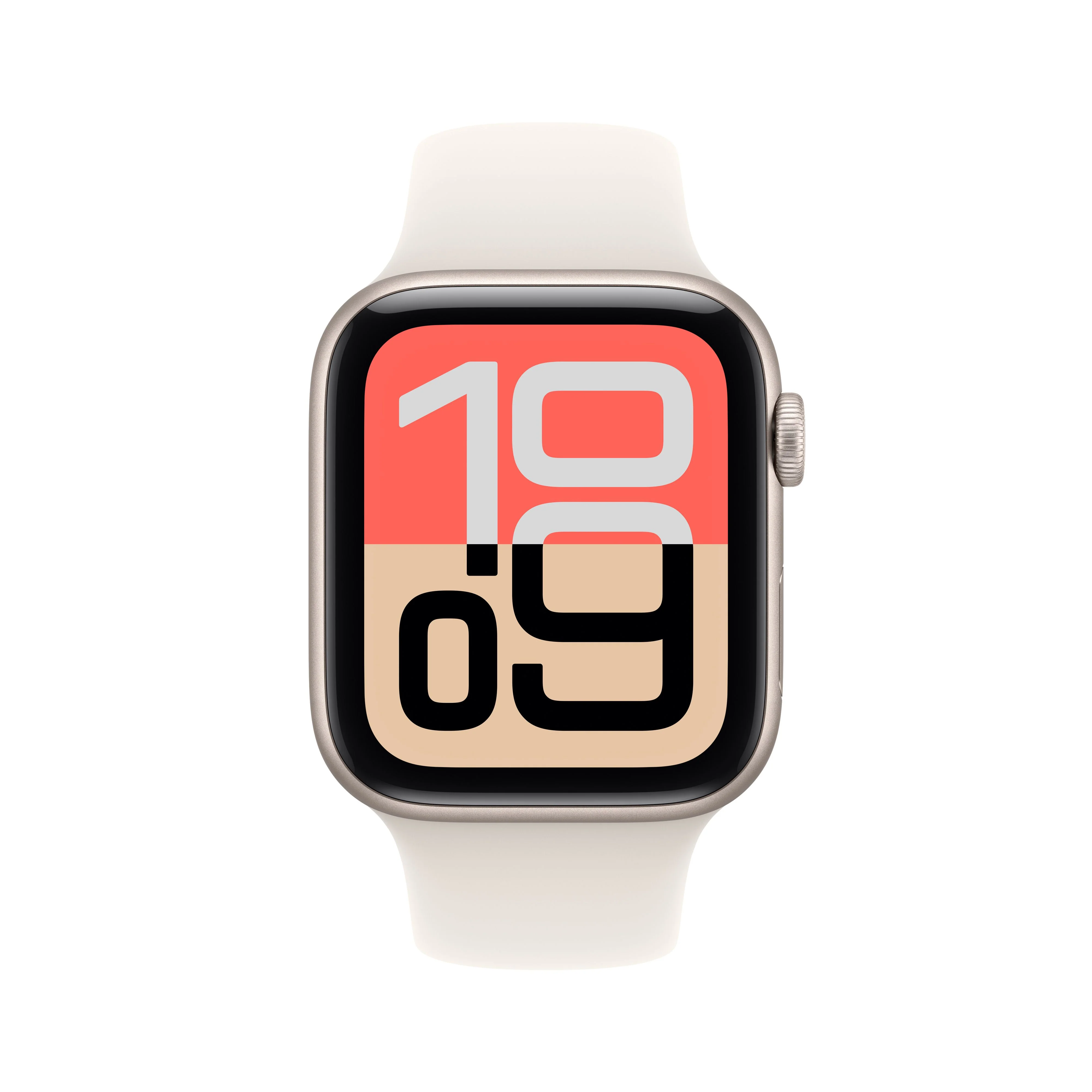 Apple Watch SE 3 GPS + Cellular 40mm Starlight Aluminium Case with Starlight Sport Band - S/M - Image 2