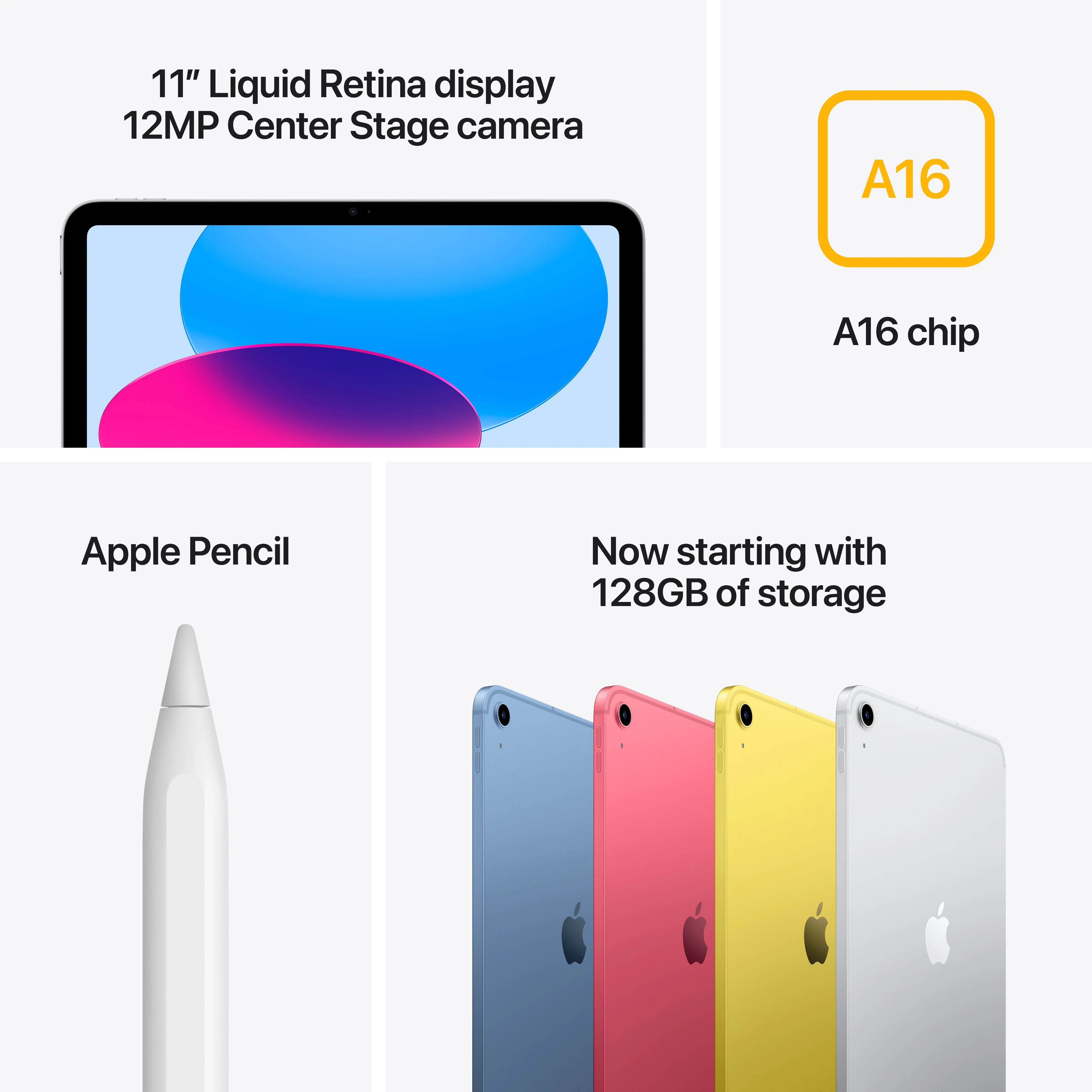 iPad Wi-Fi + Cellular 128GB - Silver (A16) - Image 7