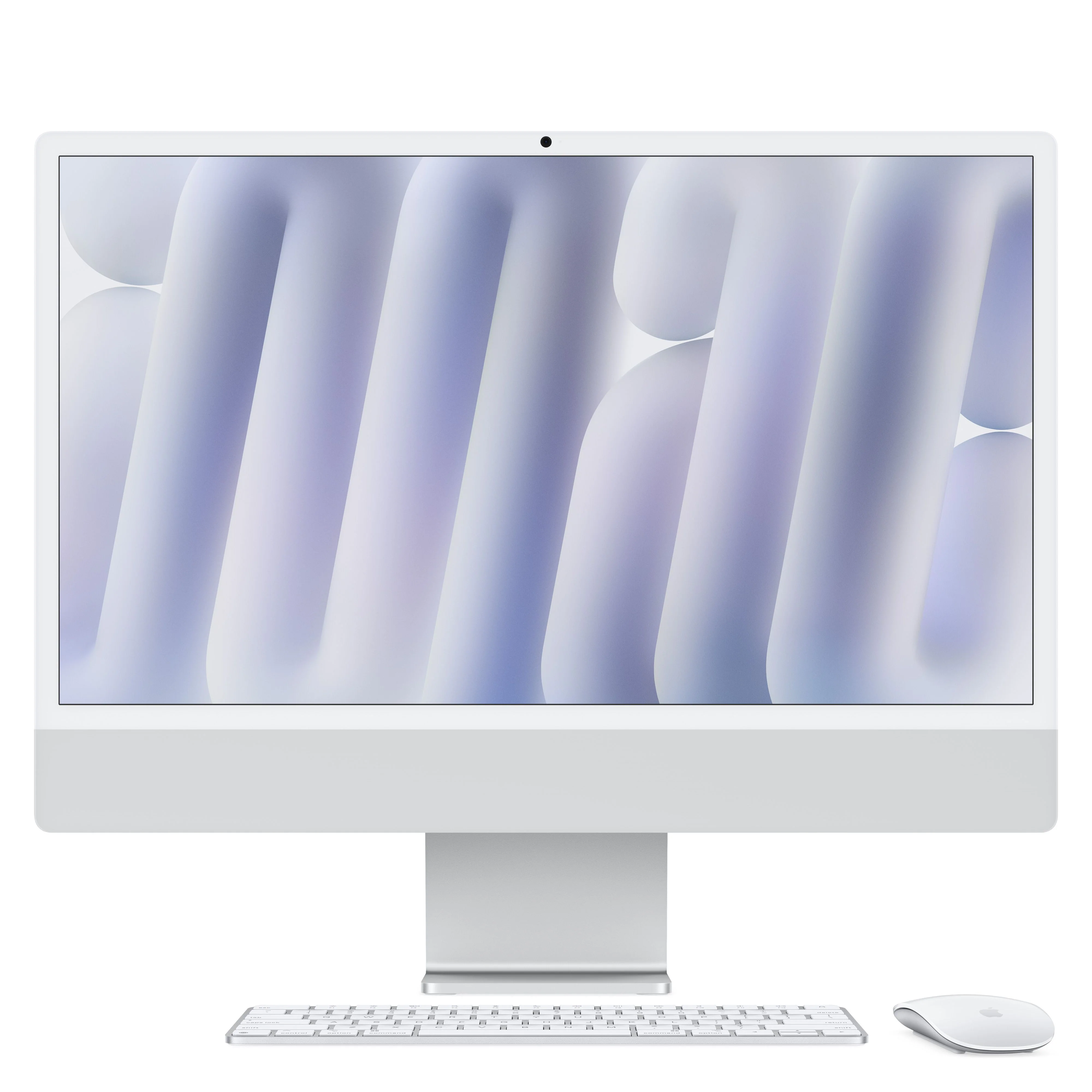 24-inch iMac with Retina 4.5K display: Apple M4 chip with 8-core CPU and 8-core GPU, 256GB SSD - Silver