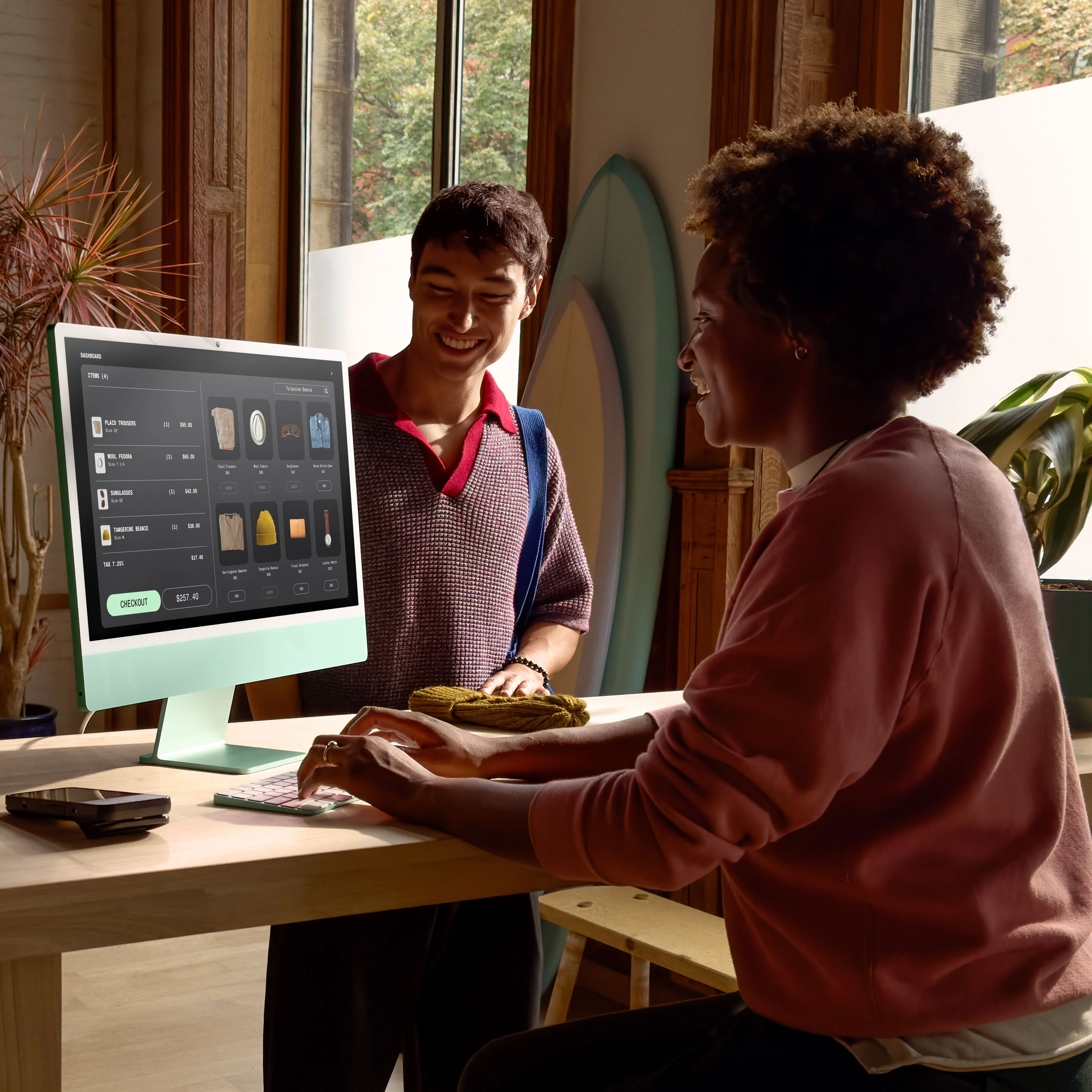 24-inch iMac with Retina 4.5K display: Apple M4 chip with 8-core CPU and 8-core GPU, 256GB SSD - Blue - Image 8