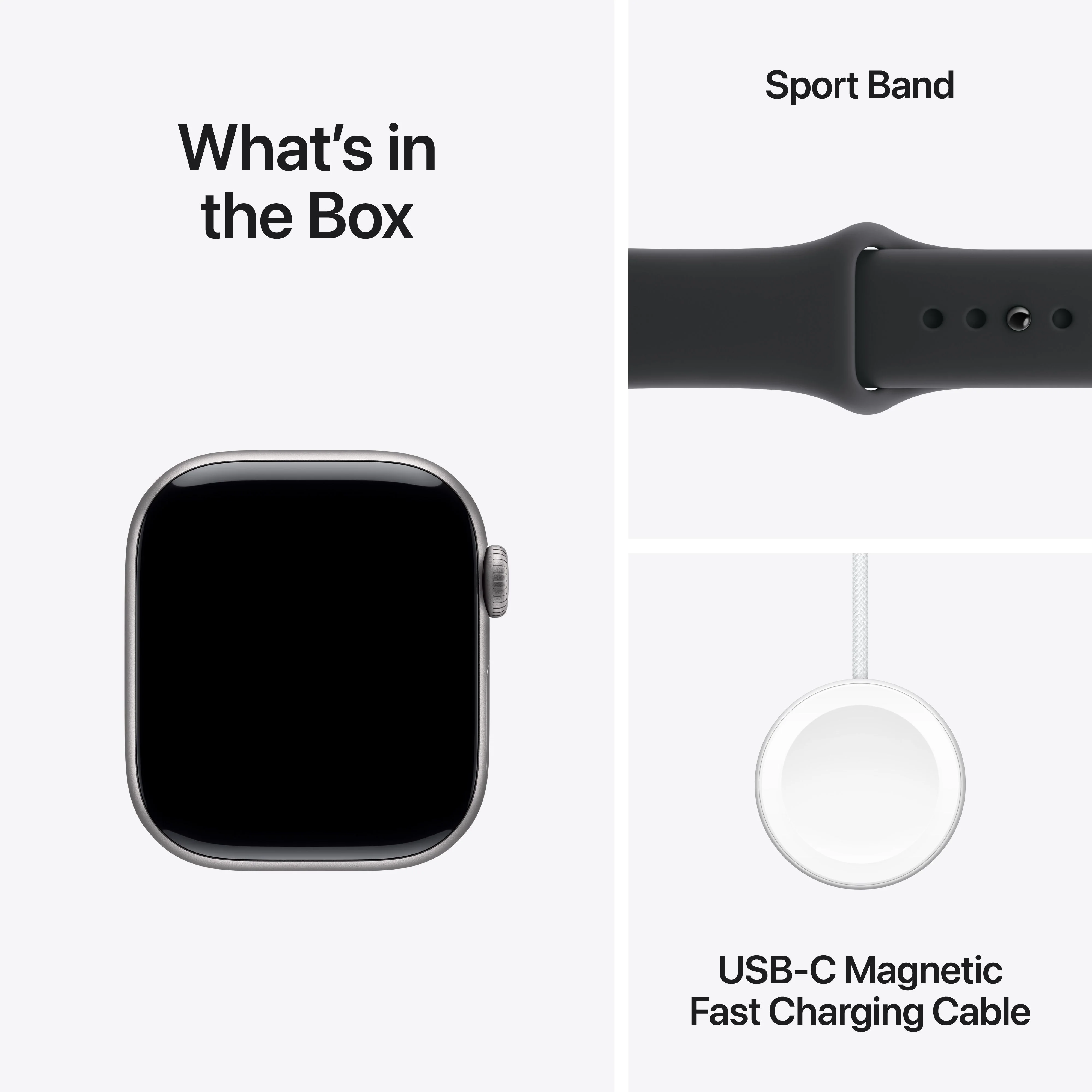 Apple Watch Series 11 GPS 42mm Space Grey Aluminium Case with Black Sport Band - S/M - Image 9