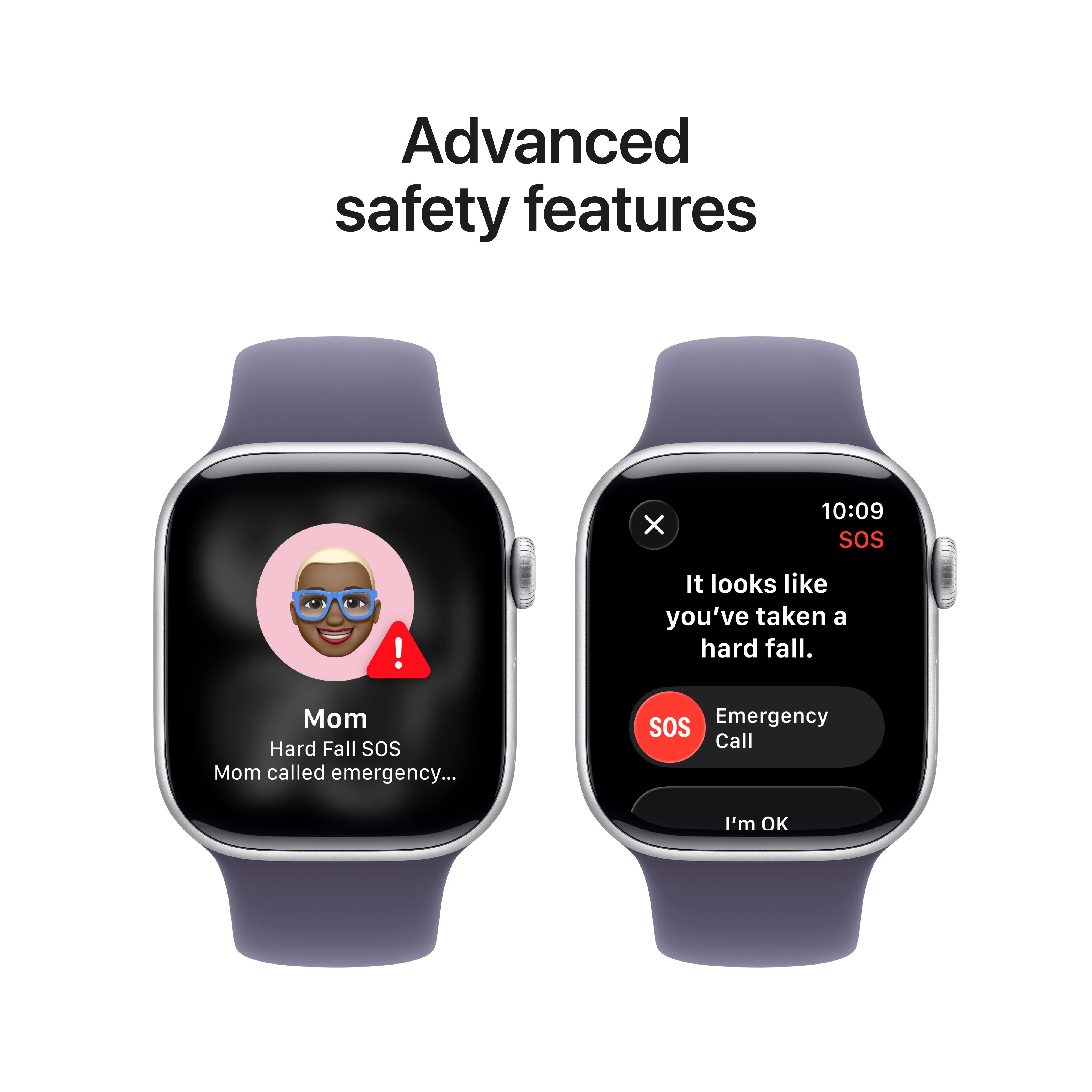 Apple Watch Series 11 GPS 42mm Silver Aluminium Case with Purple Fog Sport Band - S/M - Image 6
