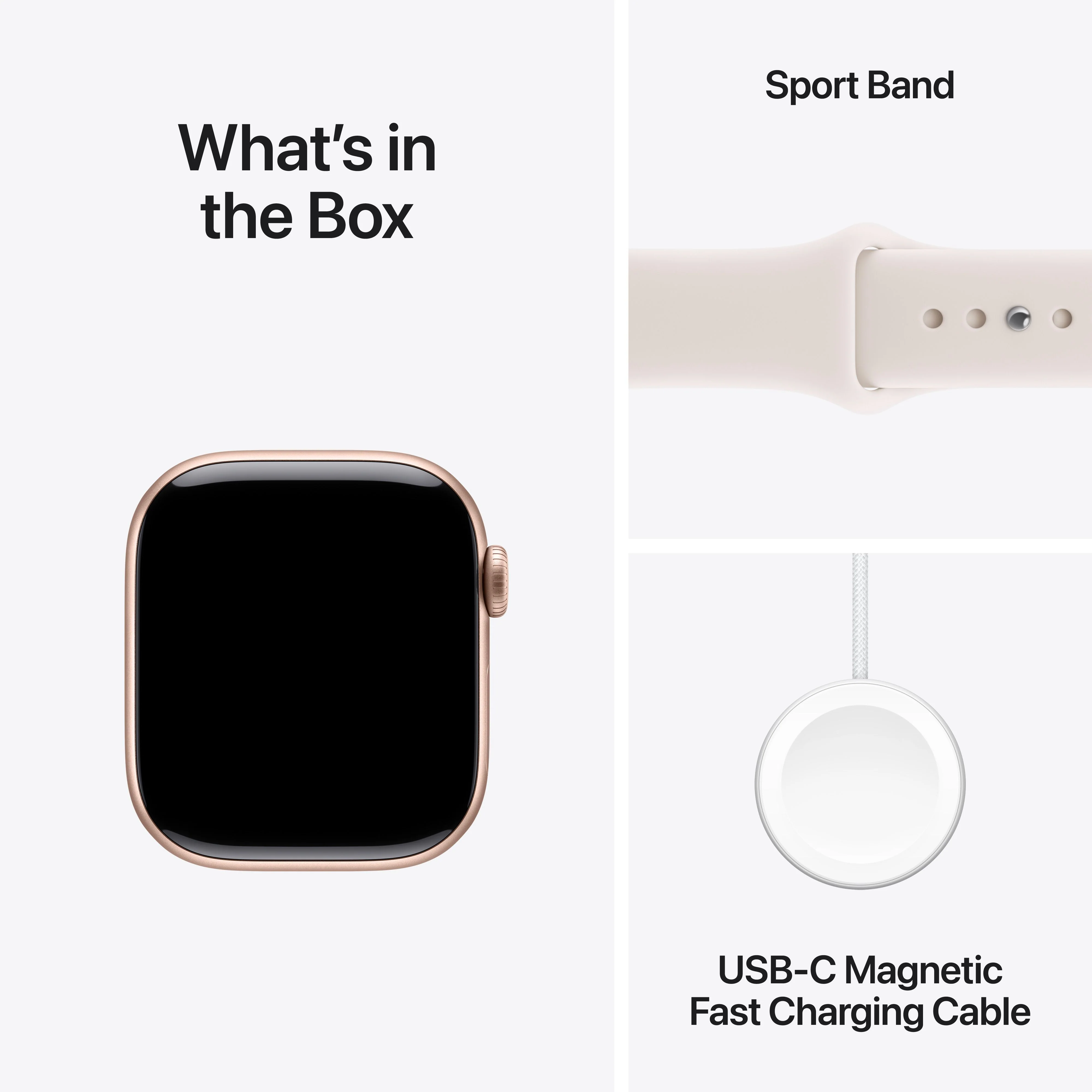 Apple Watch Series 11 GPS + Cellular 42mm Rose Gold Aluminium Case with Light Blush Sport Band - S/M - Image 9