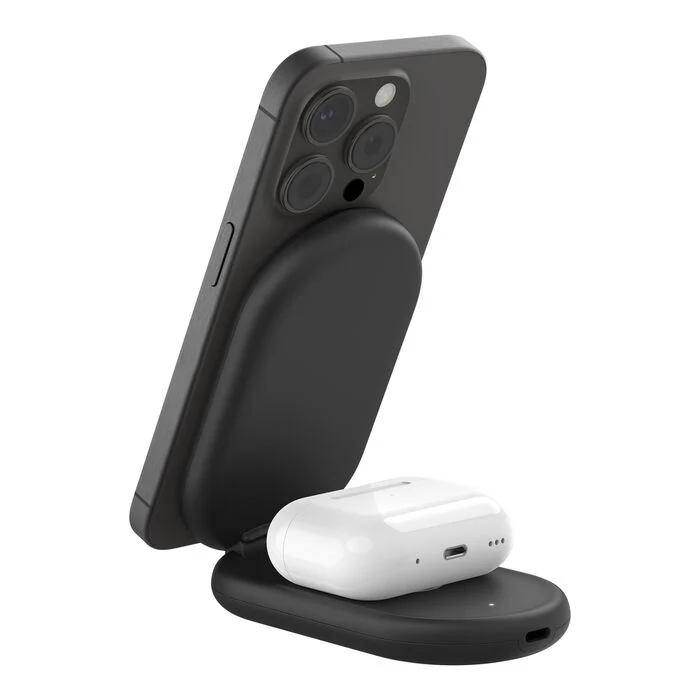 Belkin 2-in-1 Magnetic Foldable Wireless Charger with Qi2 15W (Phone / Airpod) - Image 3
