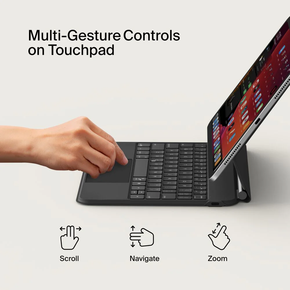 Belkin Keyboard Folio for iPad 11‑inch Pro M4 - US English - Black - Image 3