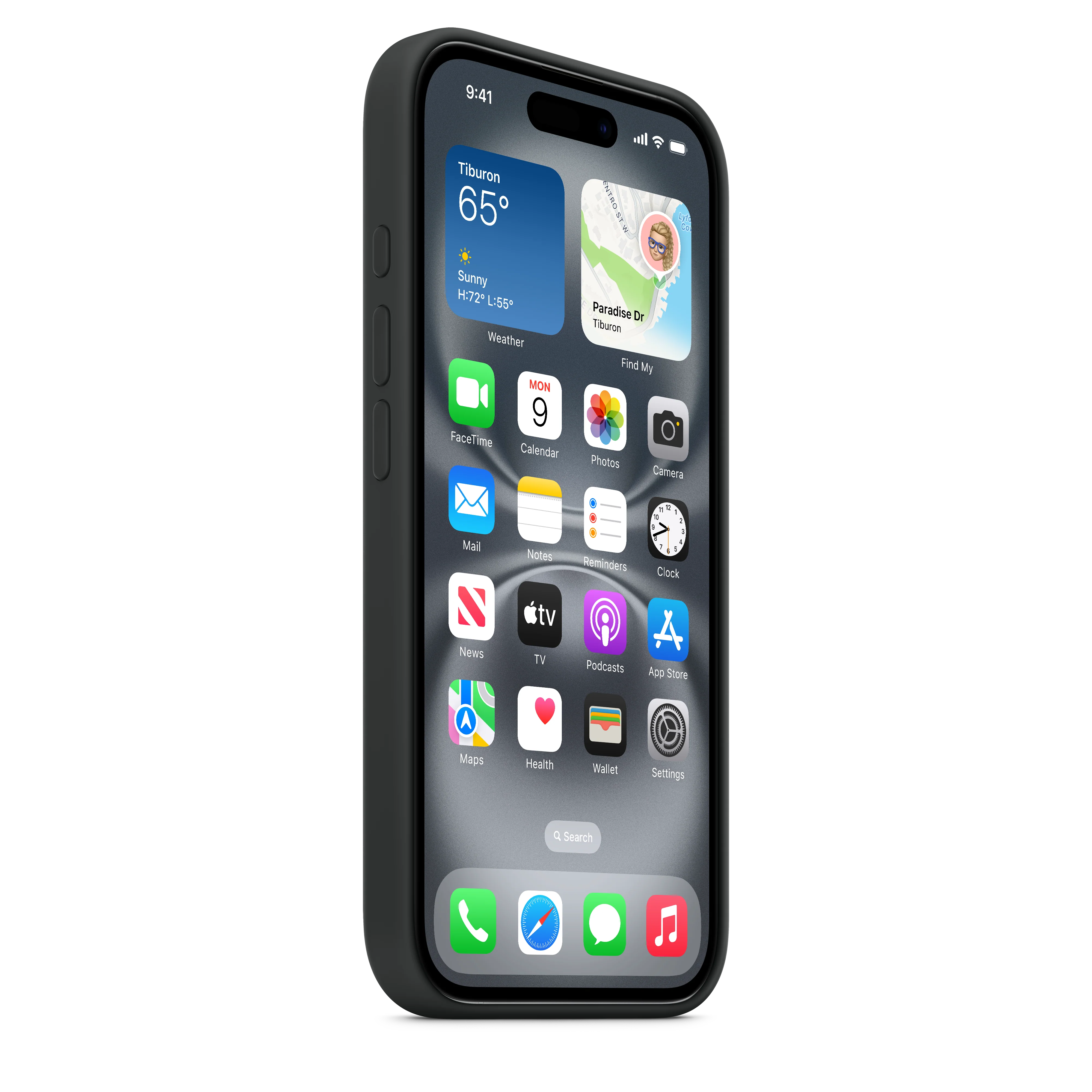 iPhone 16 Silicone Case with MagSafe - Black - Image 5
