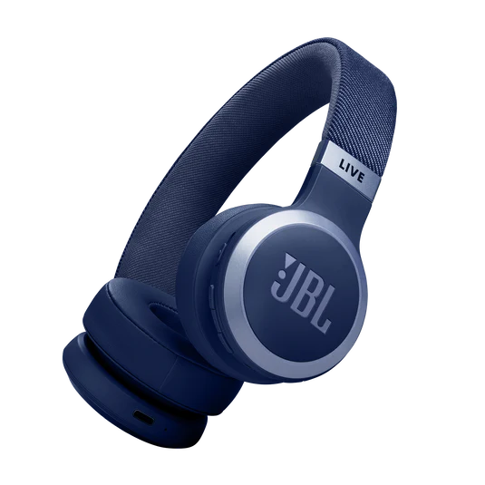 JBL Live 670NC Wireless On-Ear Noise Cancelling Headphones - Blue - Image 6