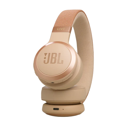 JBL Live 670NC Wireless On-Ear Noise Cancelling Headphones - Sandstone - Image 4