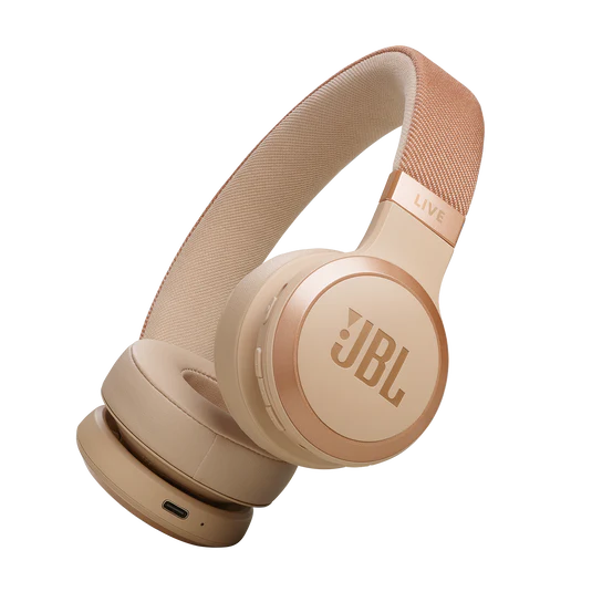 JBL Live 670NC Wireless On-Ear Noise Cancelling Headphones - Sandstone - Image 6