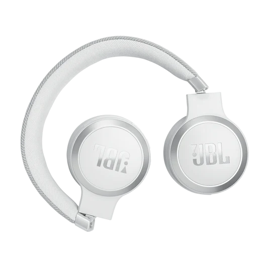 JBL Live 670NC Wireless On-Ear Noise Cancelling Headphones - White - Image 5