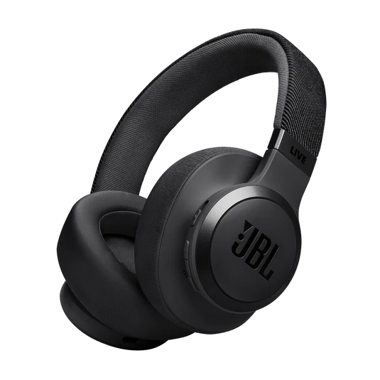 JBL Live 770NC Wireless Over Ear Noise Cancelling Headphones - Black