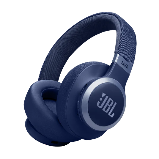 JBL Live 770NC Wireless Over Ear Noise Cancelling Headphones - Blue