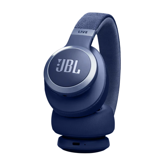 JBL Live 770NC Wireless Over Ear Noise Cancelling Headphones - Blue - Image 5