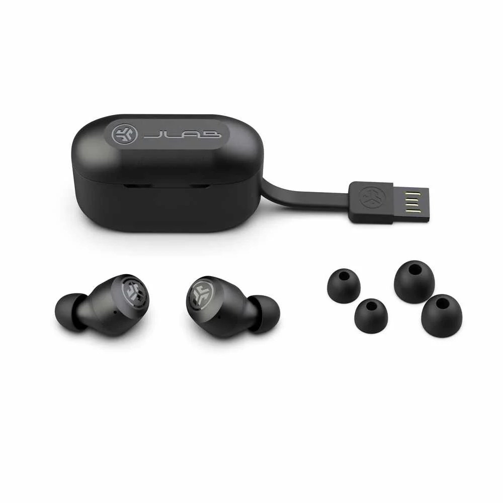 JLab Audio - Go Air Pop True Wireless Headphones - Black - Image 2