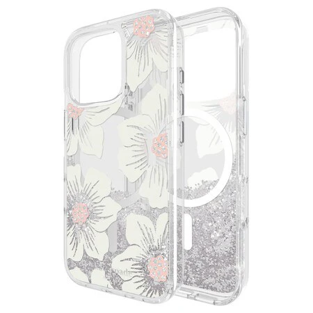 kate spade new york Liquid Glitter with MagSafe for iPhone 16 - Hollyhock Glitter - Image 5