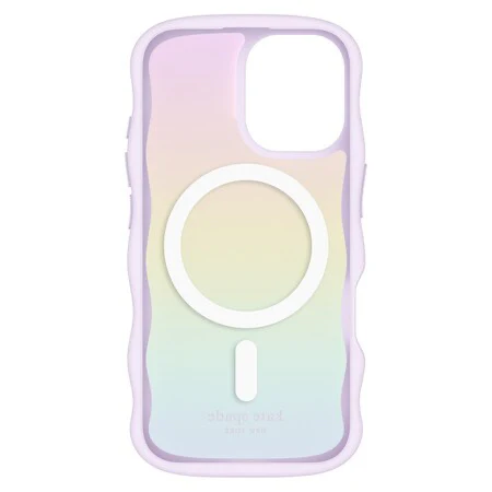 kate spade new york Wavy Protective Hardshell with MagSafe for iPhone 16 - Opal Iridescent - Image 5