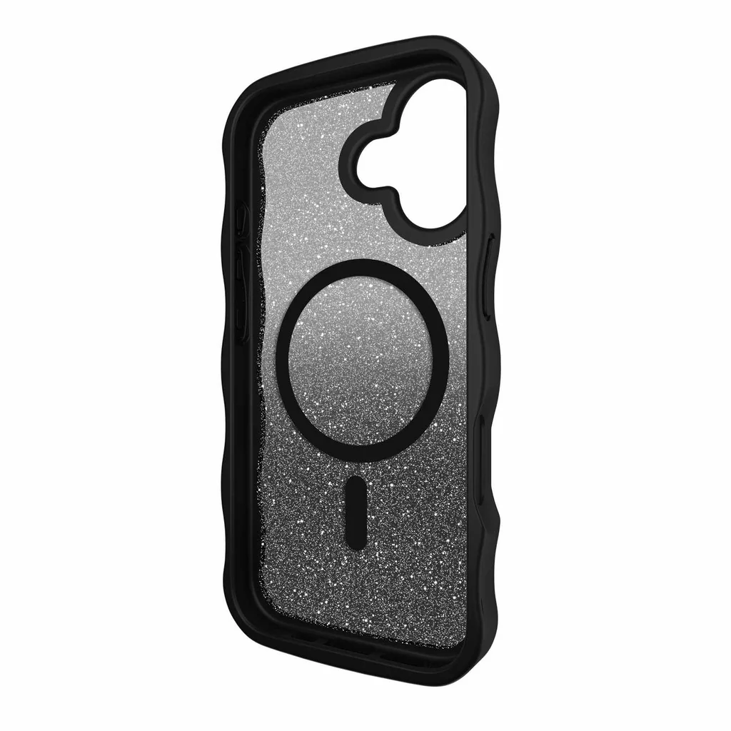 kate spade new york Wavy Protective Hardshell with MagSafe for iPhone 17 - Nightfall Black - Image 5