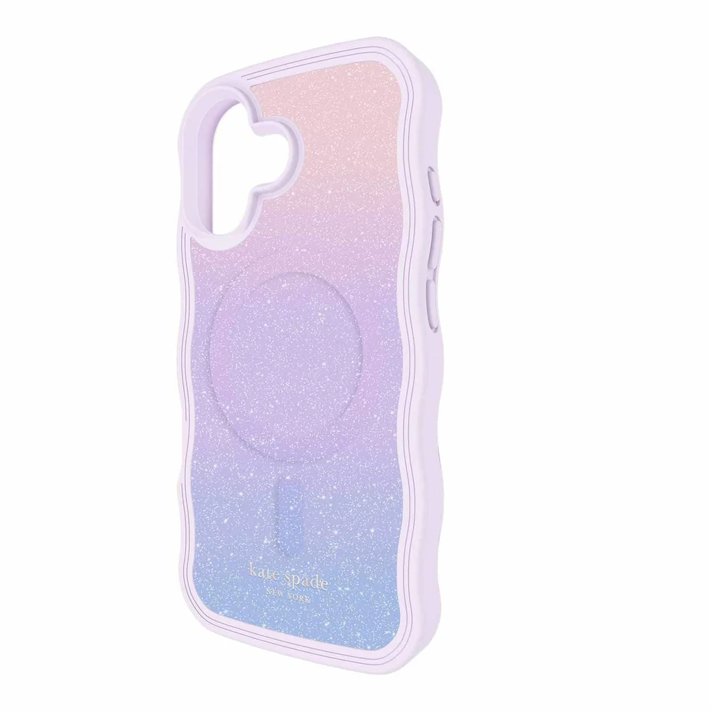 kate spade new york Wavy Protective Hardshell with MagSafe for iPhone 17 - Opal Iridescent - Image 4