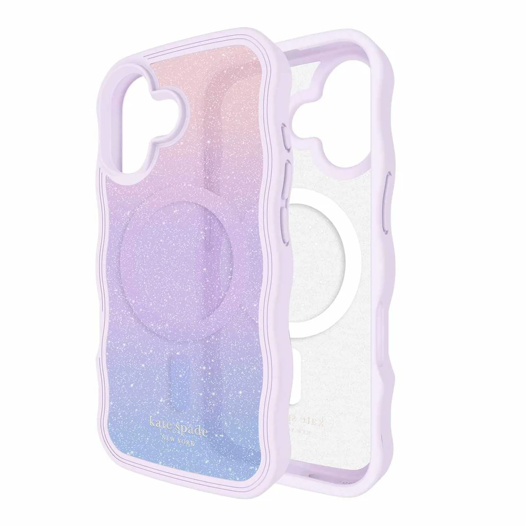 kate spade new york Wavy Protective Hardshell with MagSafe for iPhone 17 - Opal Iridescent - Image 6