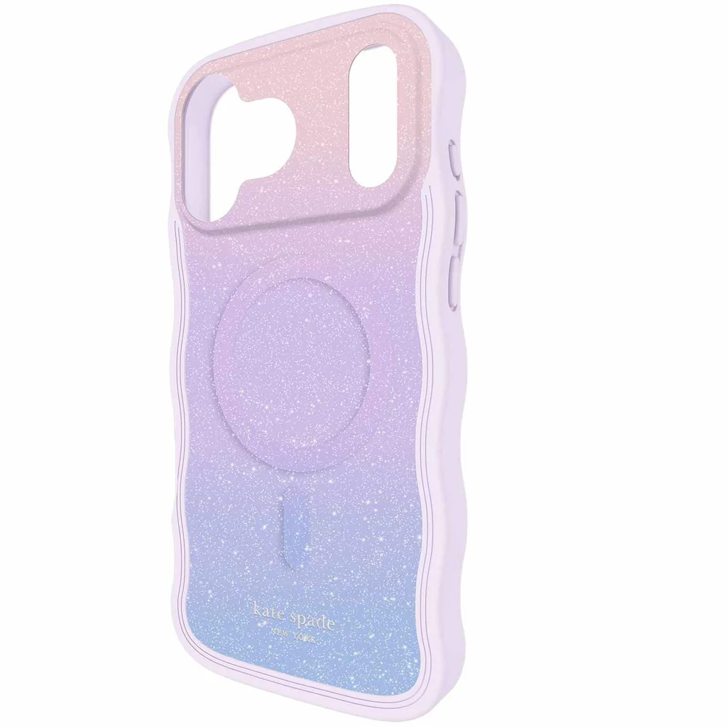 kate spade new york Wavy Protective Hardshell with MagSafe for iPhone 17 Pro Max - Opal Iridescent - Image 4