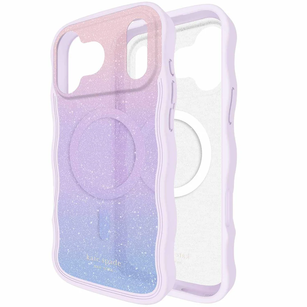 kate spade new york Wavy Protective Hardshell with MagSafe for iPhone 17 Pro Max - Opal Iridescent - Image 6