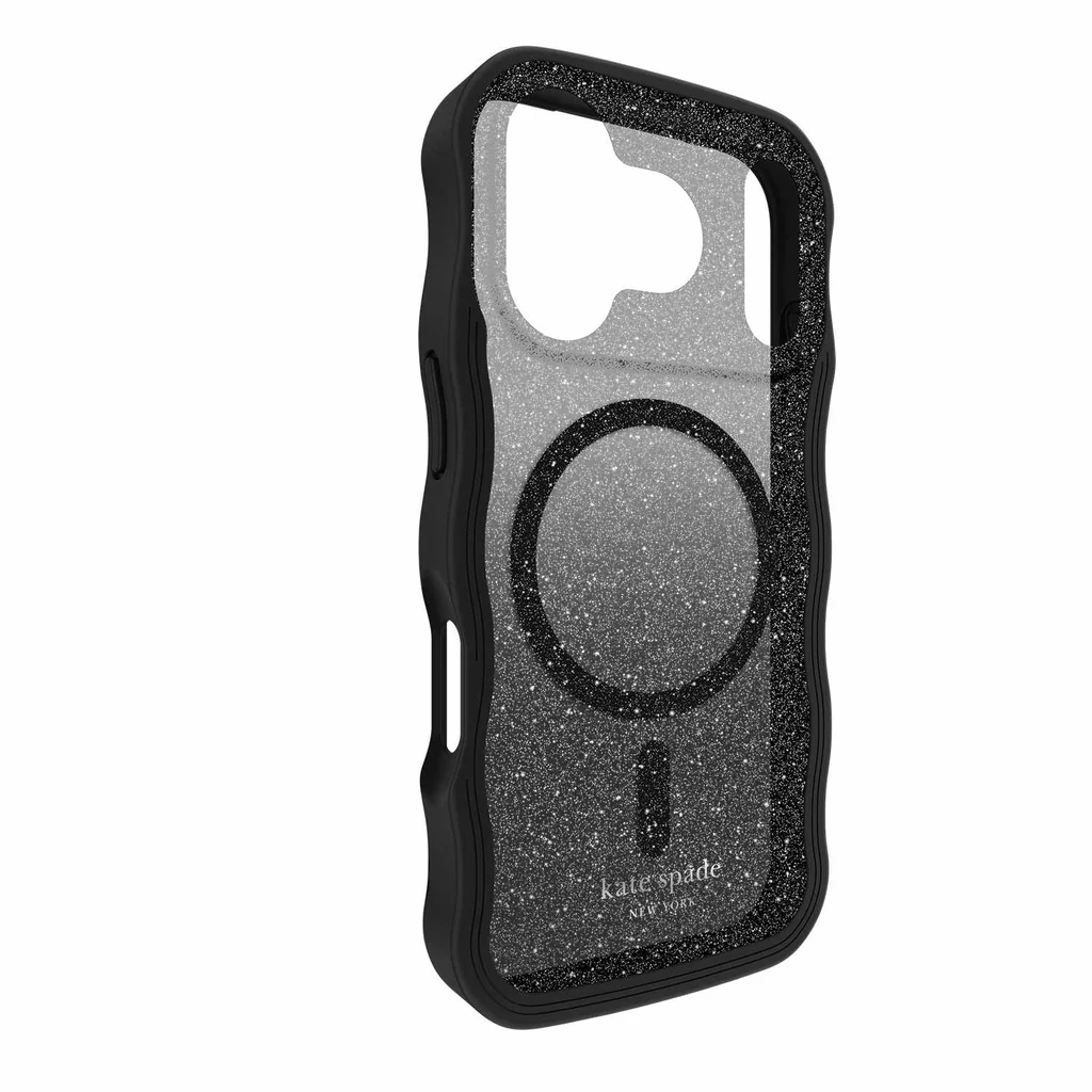kate spade new york Wavy Protective Hardshell with MagSafe for iPhone 17 Pro - Nightfall Black - Image 3