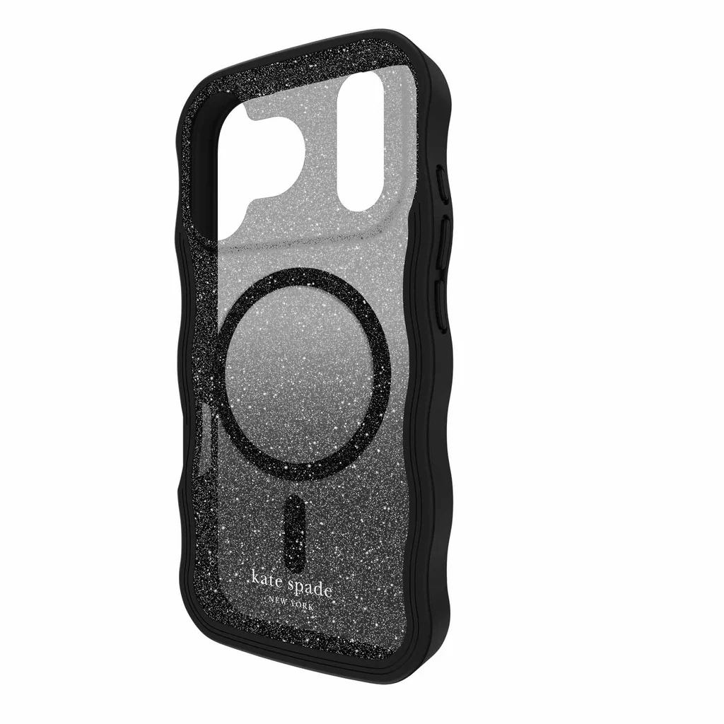 kate spade new york Wavy Protective Hardshell with MagSafe for iPhone 17 Pro - Nightfall Black - Image 4