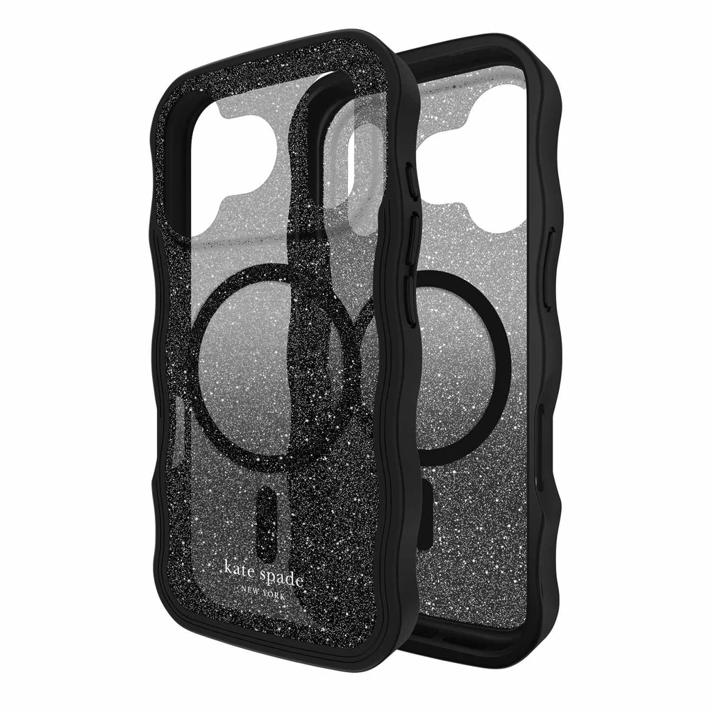 kate spade new york Wavy Protective Hardshell with MagSafe for iPhone 17 Pro - Nightfall Black - Image 5