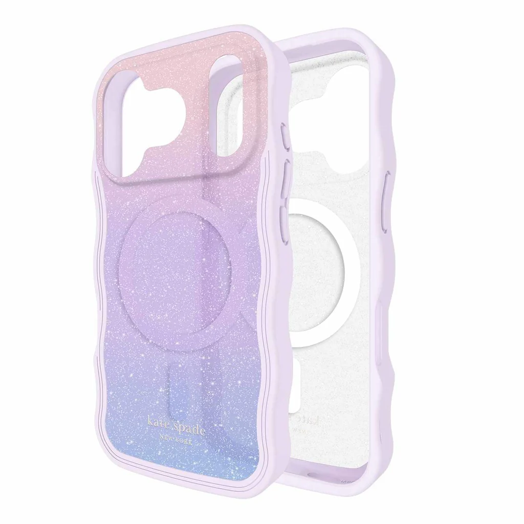kate spade new york Wavy Protective Hardshell with MagSafe for iPhone 17 Pro - Opal Iridescent - Image 6