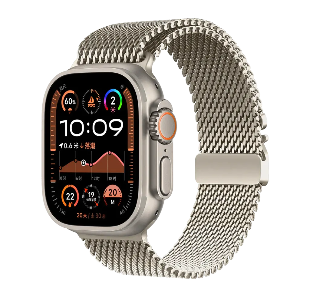 Logiix - Milanese Link - Titanium Finish - Large Watch