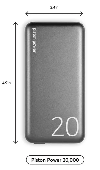 Logiix Piston Power 20,000 mAh Power Band - Graphite - Image 4