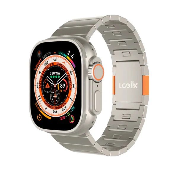 Logiix - Titanium Link - Steel Titanium - Large Watch