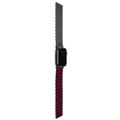 Logiix - Magnetic Silicone - Black/Burgundy - Large Watch - Image 2