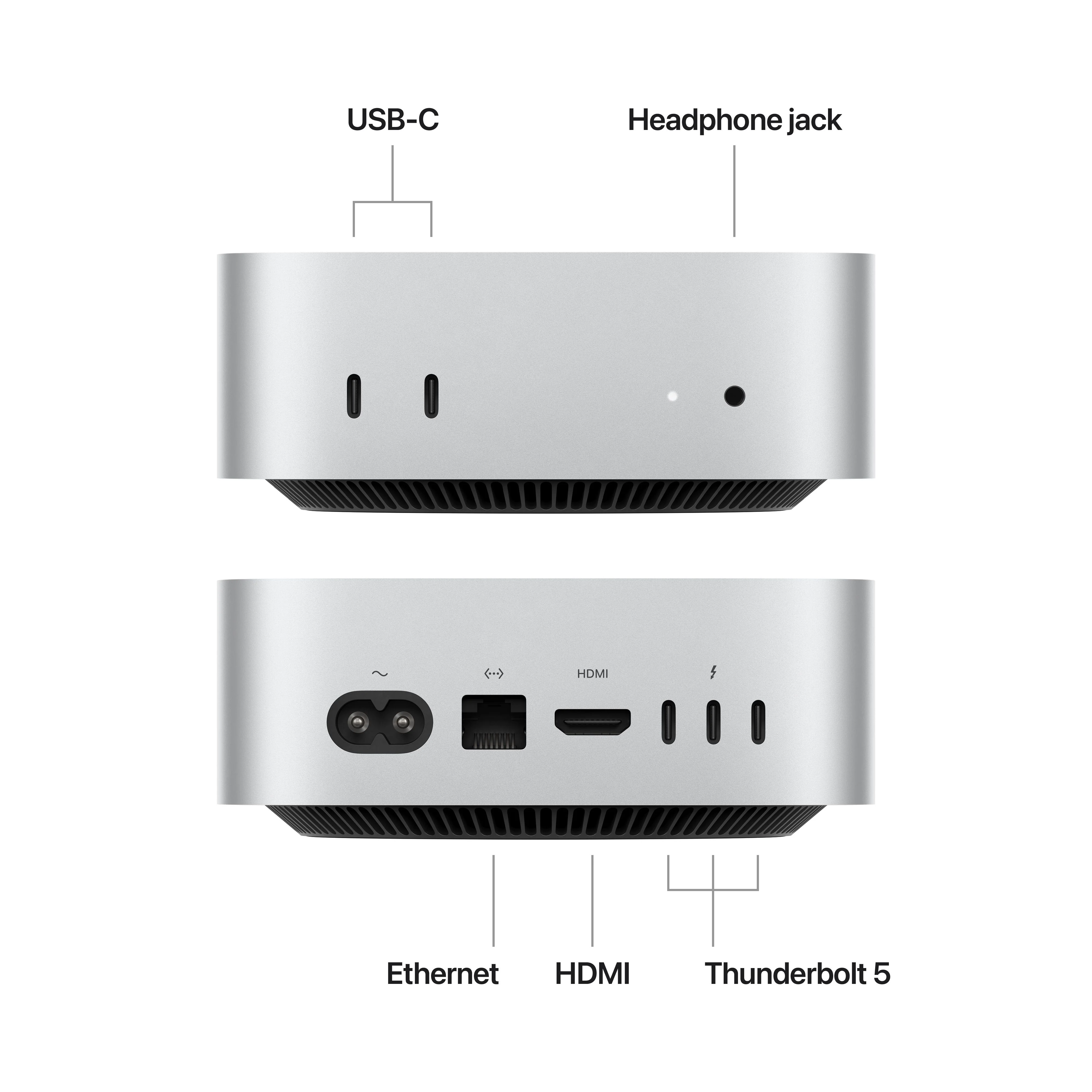 Mac mini: Apple M4 Pro chip with 12-core CPU and 16-core GPU, 512GB SSD - Silver - Image 2