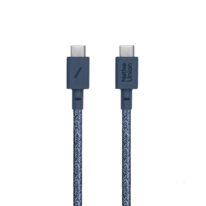 Native Union Belt USB-C to USB-C Cable - Navy 1.2M - Image 2