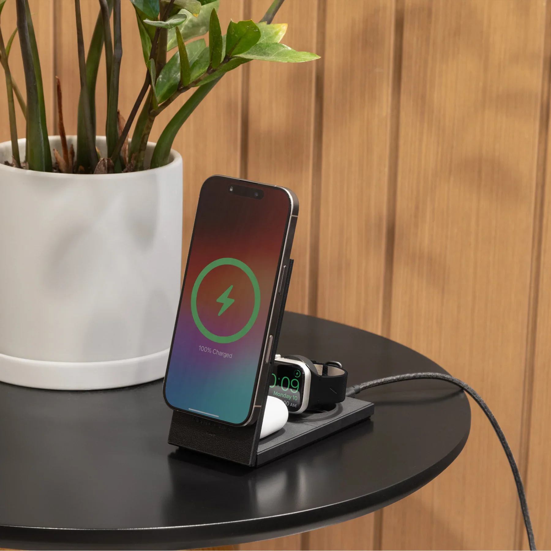 Native Union Rise 3-IN-1 Qi2 Wireless Charger - Black - Image 2