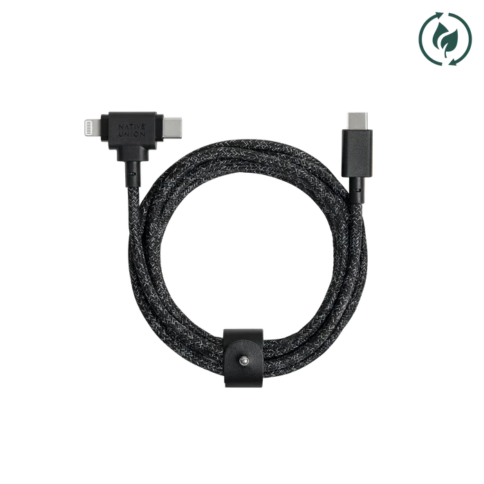 Native Union Universal Cable 1.8M - USB-C Combo to Lightning and USB-C - Cosmos