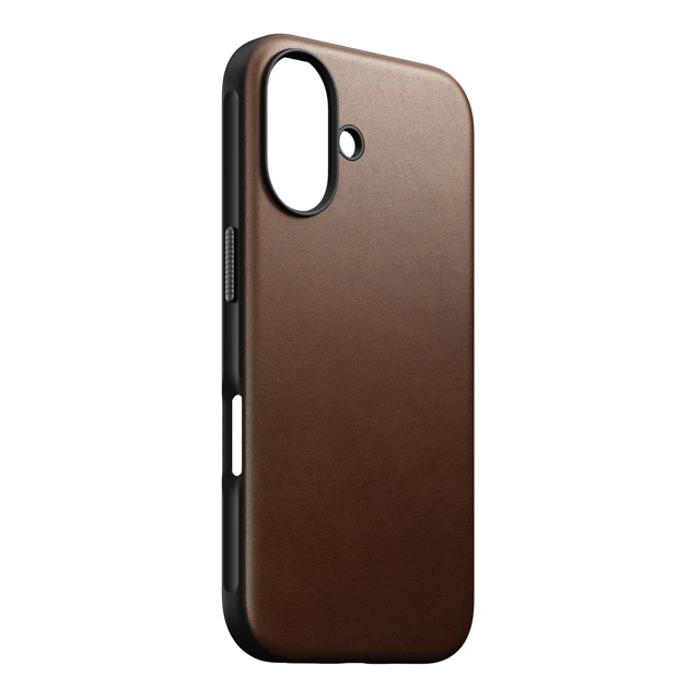 Nomad Modern Leather Case with MagSafe for iPhone 16 - Brown - Image 5